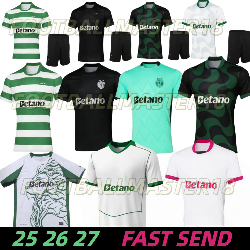 24 25 26 Lisbons soccer jerseys Sporting 2025 2026 Lisboa CR7 HJULMAND GYOKERES COATES J.Palhinha PEDRO G. MORITA SARABIA football shirts Men Kids Kit sets