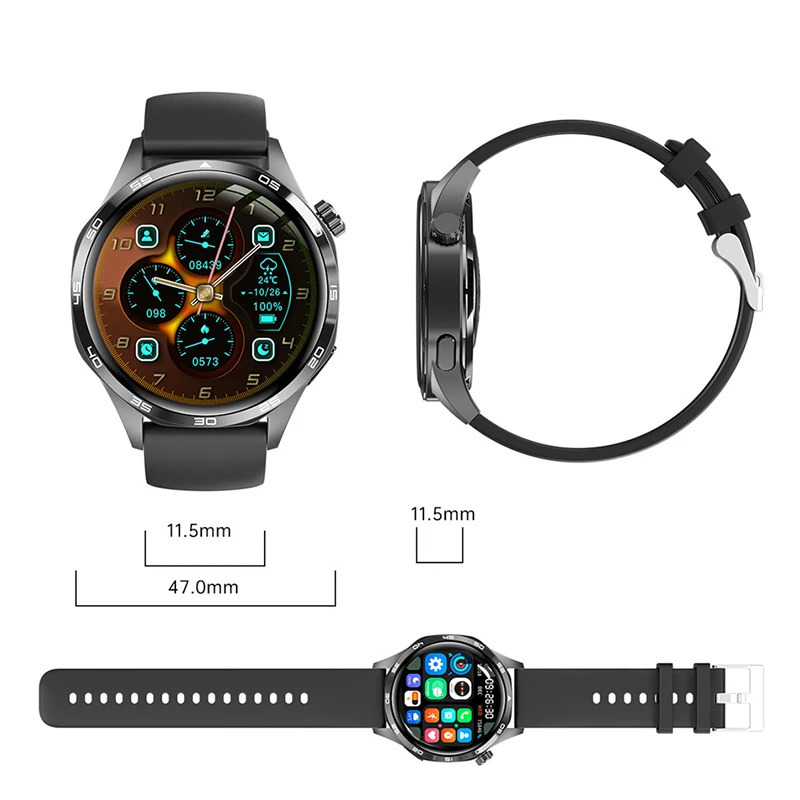 2025 GT5 Pro GPS Track Smart Watch Men 360360 AMOLED Screen NFC BT Call Waterproof Health Monitor Man Smartwatches IOS 251211