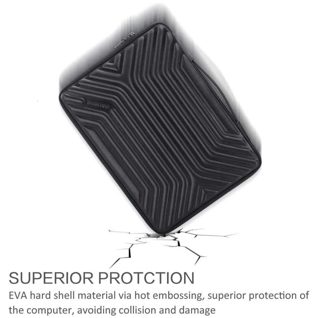 DOMISO 10131415617 Inch Waterproof Laptop Sleeve Notebook Bag Protective Cover With HandleT251212
