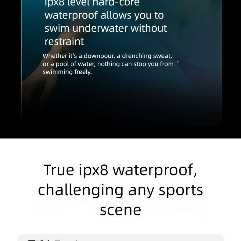 Famous brand cross-border hot selling headphones&Earphones private model bone conduction high-definition sound quality waterproof sports swimming Blue