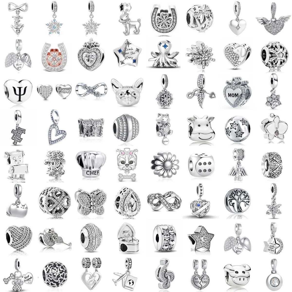 Europe New 925 Sier White Series Charm Octopus Note Lock Key Dangle Pendant Bead Fit Bracelet DIY Wen Jewelry Y251212