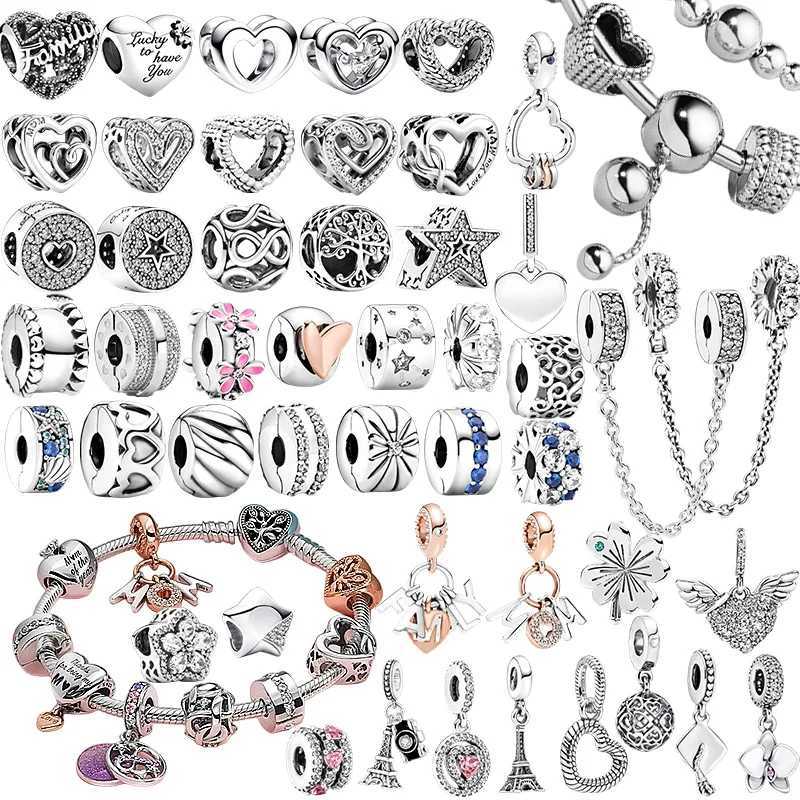 New Hot S Sparking Clip Star Charm Beads Dangle Snake Fit Bracelet Necklace Beads For Diy Jewelry Wen Gift Y251212