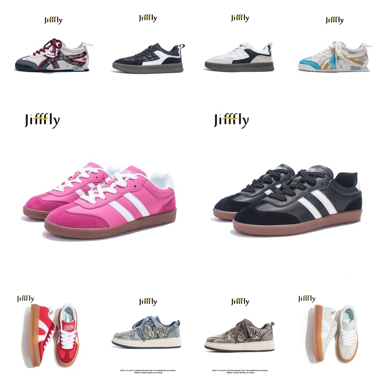 Jifffly men's skateboard 2025 summer new versatile casual thick sole couple breathable retro white shoes Without the shoebox -zhanyishengli