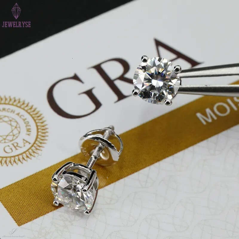 Pass Diamond Tester VVS1 Moissanite Diamond Earring Designer Women S925 Sterling Silver Stud Earrings Gold Plated Mens Earring Hip Hop Jewelry woman B