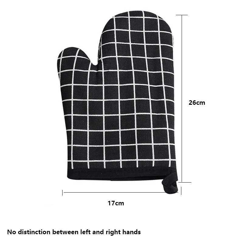 Cotton and linen baking gloves microwave oven and oven heat insation and heat-resistant hand covers hand protection H251212