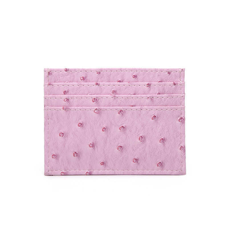 Card bag credit card bag women's multi card slot ostrich card sleeve bank card holder