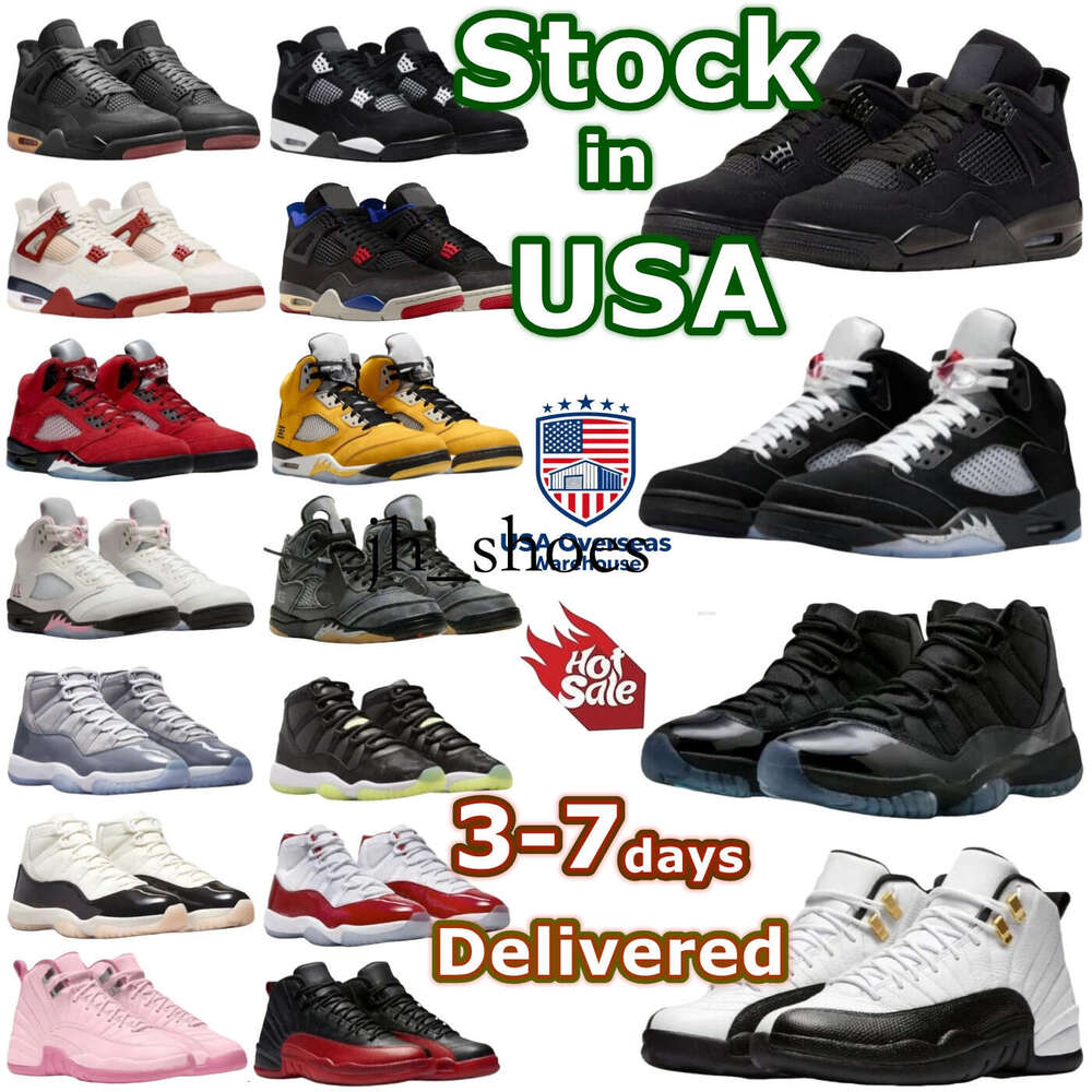 Designer for Men Women Basketball Ss 1s 4 4s 5s 11s 12s Cat Pizza Fire Red Black Metallic White Cement Thunder Gamma Blue Taxi Bred sneakers trainers sport 36-4