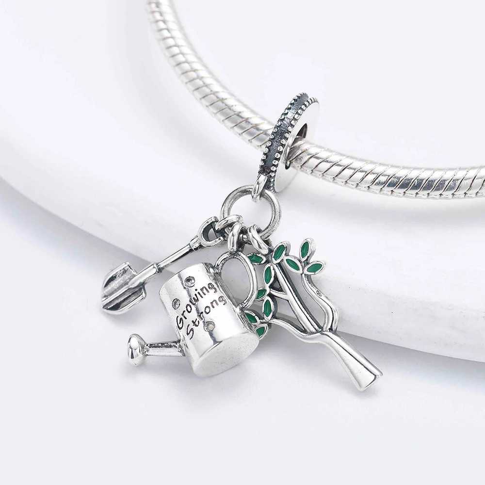 New 925 Fashion Sterling Sier Mle Cactus Woodpecker Pendant Charm Fit Bracelet DIY Fine Jewelry Y251212