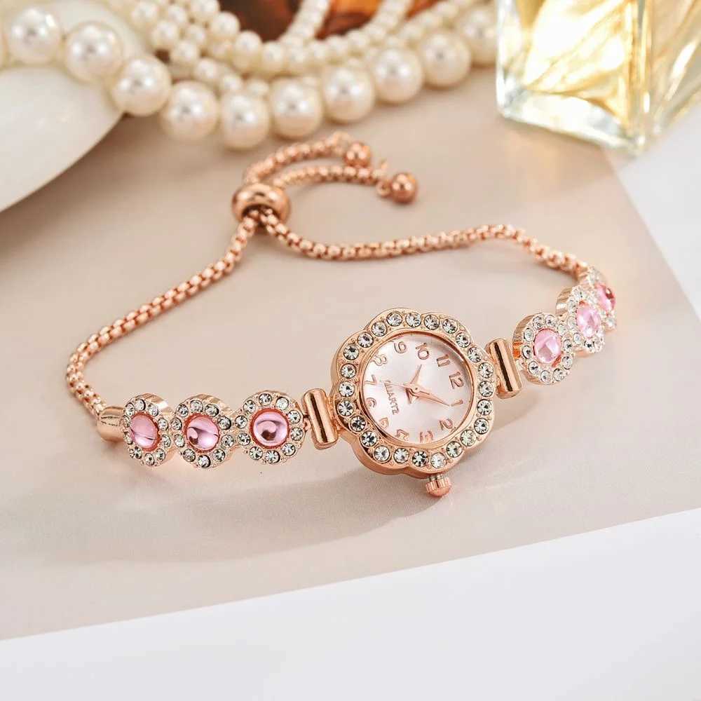 Elegant Rhinestone Women Watches Fashion Ladies Bracelet Strap Quartz Wristwatch Reloj Mujer Girls Clock Gift Without Box Y251212