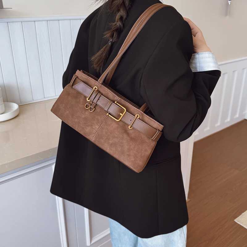 New Fall Winter Shoder Bag for Wen Faux Suede Crossbody Handheld Purse Vintage Tote Bag for Autumn and Winter Fi Y251211