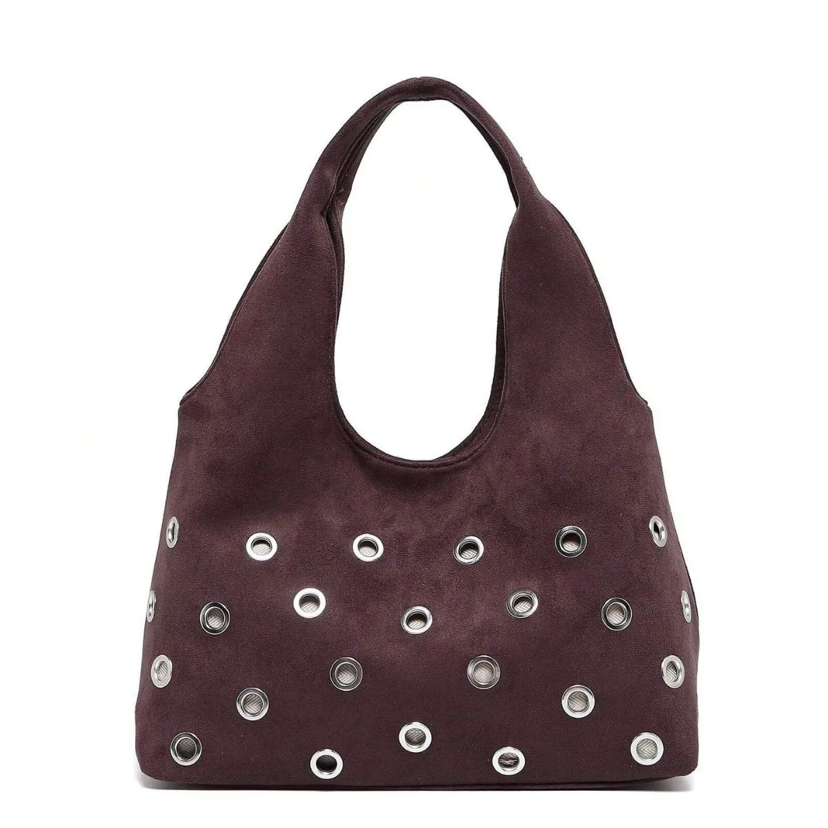 er Rivet Travel Tote Bag Fashion High End Punk Style Womens PU Leather Handbag Stylish Underarm Bags for Women 251211