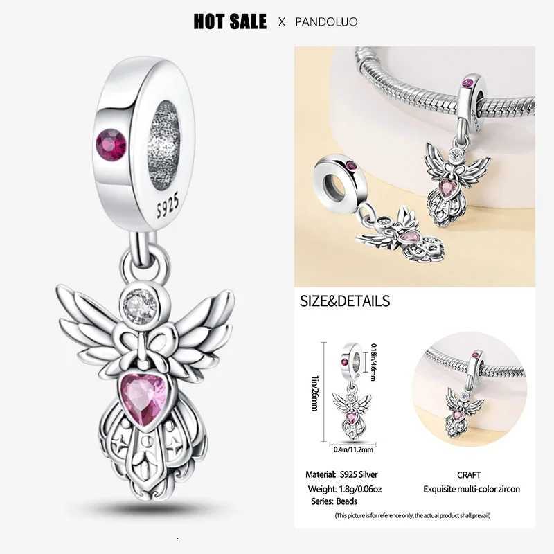 2024 New in Hot S Vintage Lotus She Charm Beads Fits Pan Bracelet Wen 925 Sier Pendant Bead Jewelry Gift Y251212