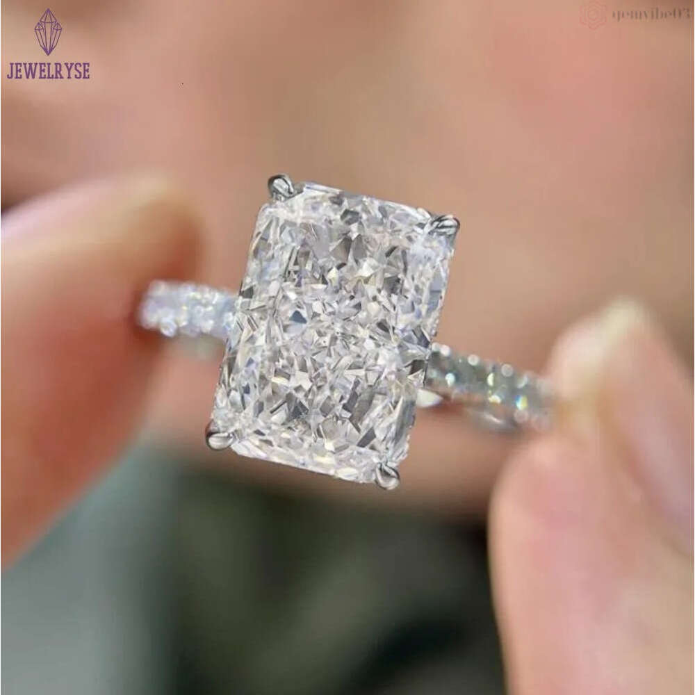 Choucong Wedding Rings Elegant Luxury Jewelry Sparkling Pure 100% 925 Sterling Silver Natural Moissanite Diamond Gemstones Party Women Engagement Ring