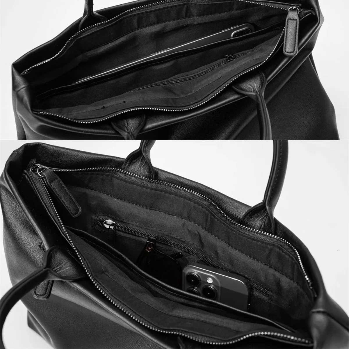 Luxury Leather Business Mens Handbags Travel Documents Computer Bag Briefcase Fashion Universal 14-inch Laptop Ipad 129 BagT251212