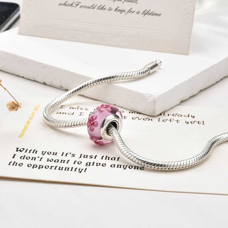 2025New wer Murano Charm Beads Dangle Fit Sier Bracelet Necklace Beads For Diy Jewelry Wen Gift Y251212