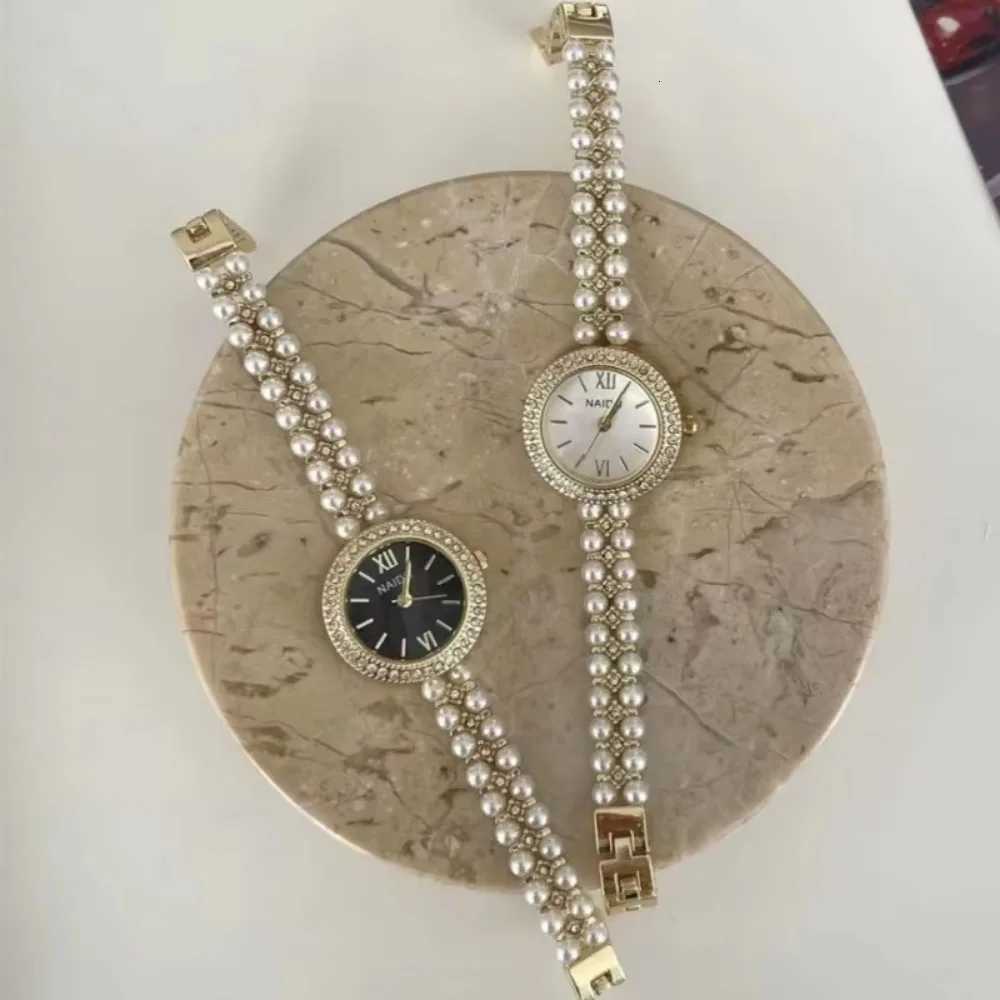 Pearl Studded Strap Women Watch Luxury Ladies Gift Bracelet Watch Fashion Quartz Wristwatches Dropshipping Relojes Para Mujer Y251212