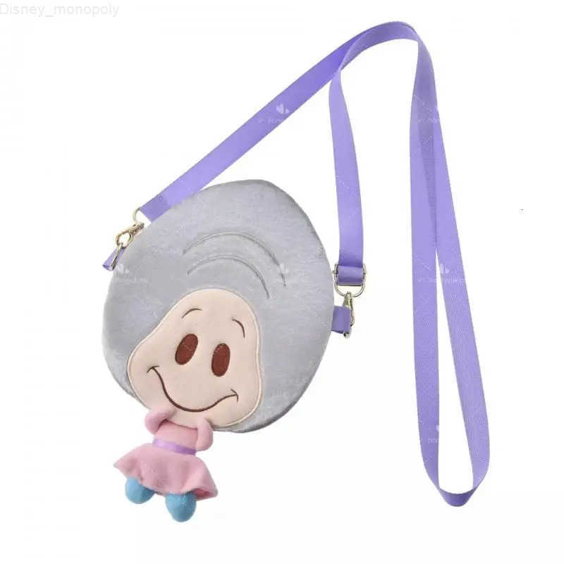 Disney Alice In Wonderland Oyster Shell Plush Coin Purse Diagonal Backpack Childrens Clothing Accessories Toy Birthday Gift H251212