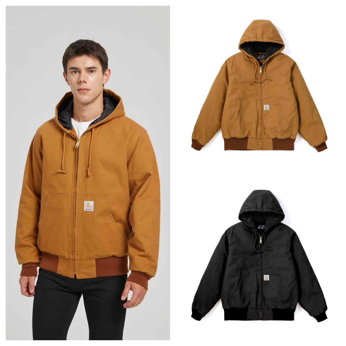 Men's Jackets Winter J140 Active Jacket Quilted 90s Vintage Washed Work Wear Duck J130 Canvas Hooded Y2k Designer Oversize Bomber Detroit Men And