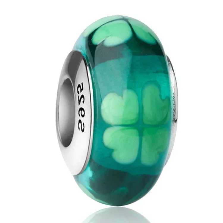 2025classic 925 Sterling Sier Colo wer Cosmic Murano Charms Beads Fit DIY Bracelet Wen Jewelry Gift Y251212