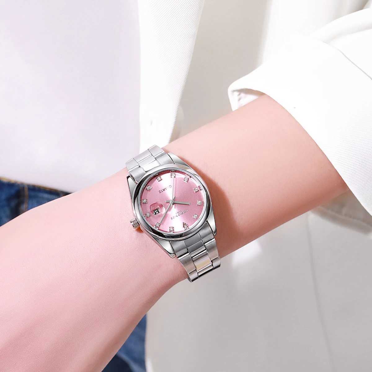 CHRONOS Womens Wristwatch Luxury Fashion Stainless Steel Watch for Ladies Elegant Waterproof Quartz Watches Gifts Reloj Mujer Y251212