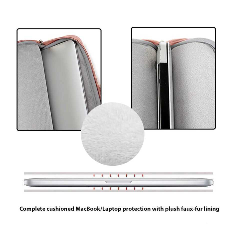 Laptop Case 133in 146in 156in Handbag For Macbook Air Pro Lenovo Xiaomi HP Tablet Moblie Phone Laptop Bag Tablet Android BagT251212