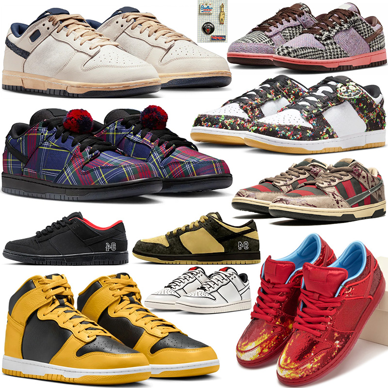 Wu Tang Stranger Things Designer Running Shoes Harris Tweed Shanter Hat Ruby Red Slipper Mens Womens Trainers Outdoor Sneakers Walking Jogging