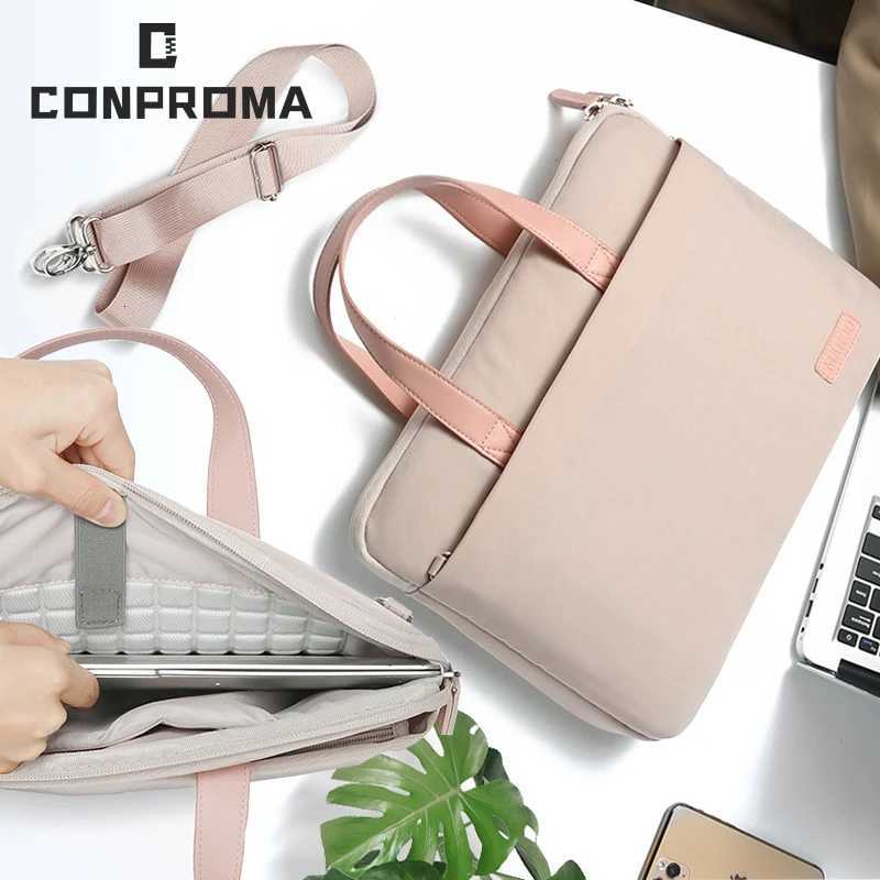 Laptop Bag 133 14 156 16 Inch Light Macbook Pro Air Case Handbag Shockproof Notebook Shockproof Sleeve Shoulder Briefcase BagT251212