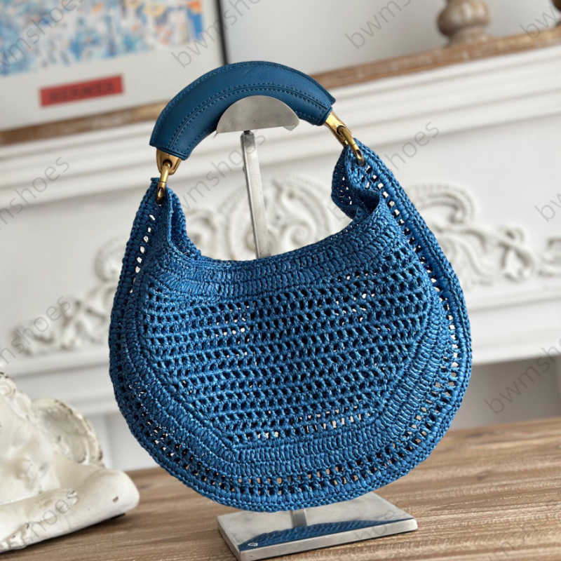 10A handbag Fashion bags beach tote Handbag armpit hobo bag woven unique banana shaped handle and vibrant lafitegrases color scheme sixe 36cm with box