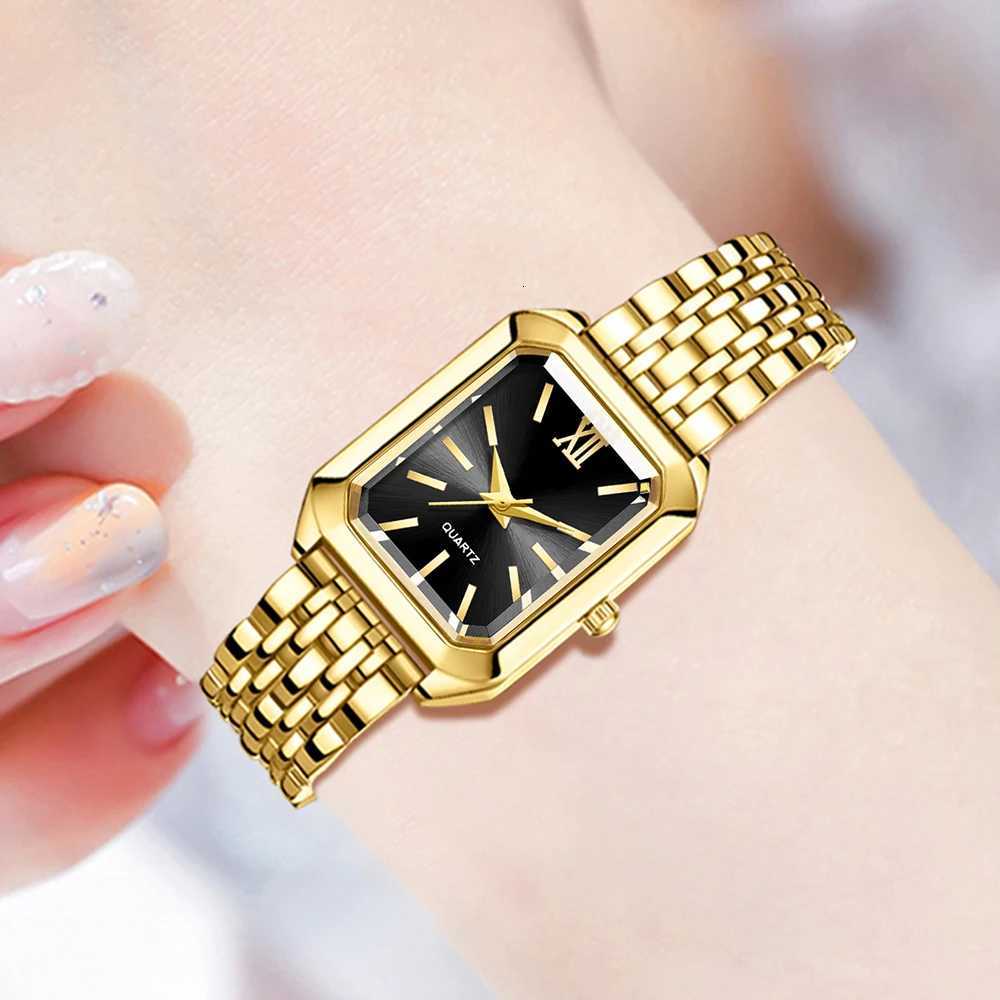 6PC Womens Casual Elegant Lines Scale Dial Quartz Watch Bracelet Necklace Earrings Jewelry Set Suitable for Daily Clothing Wear Y251212