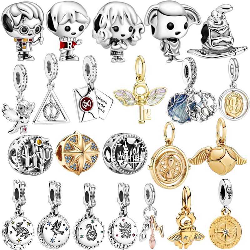 Hot S DIY Charm Bead Pendant plicable to European Sterling Sier Bracelet necklace Jewelry Fine Gift Y251212