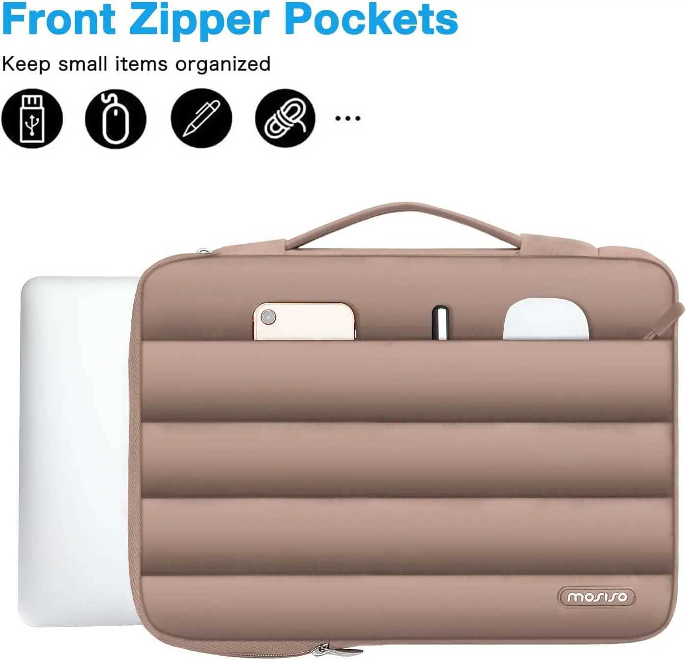 Laptop Sleeve Bag for MacBook Air Pro 13 14 15 16 inch M1 M2 M3 Office Travel Computer Handbag Women Men Notebook Carrying CaseT251212