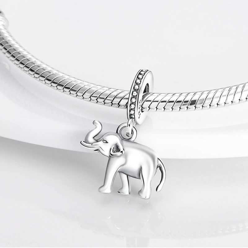 Charms Beads Pendant 925 Sterling Sier Vintage Pattern Elephant Charms Fit Bracelet Pendant Wen Fine Jewelry Gifts Y251212