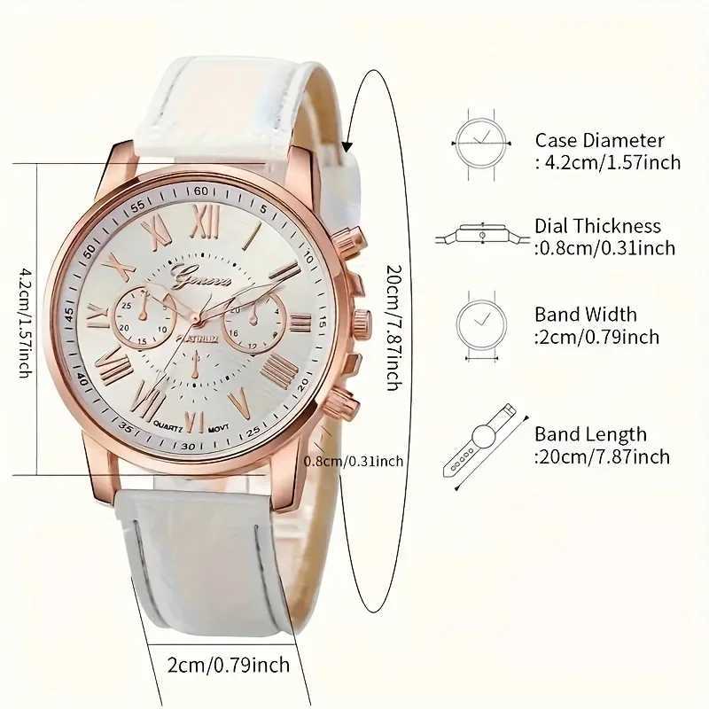1set-Fashionable Womens Watch ornaments Accessory Set Fashionable Quartz Watch - Suitable for Gift Giving and Daily Wearing Y251212