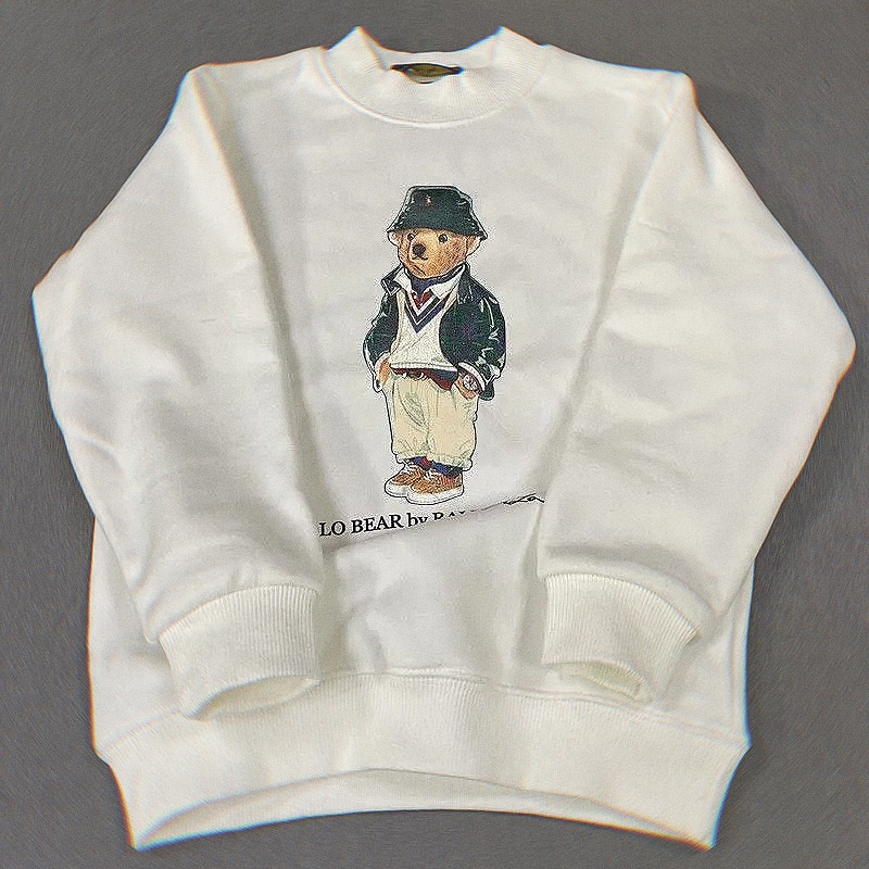 High quality Designer Autumn Clothing Luxury Kids Baby Round Neck Sweaters Teddy Bear Clothes -8 Sweatshirt Printed Sweatshirt Boys Thin Fleece Sweatshirt