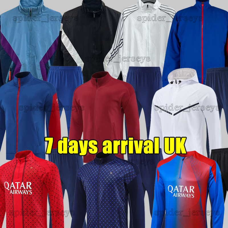 2026 PSGES Tracksuits Long sleeves Training suit set Windbreaker 25 26 O.DEMBELE BARCOLA D.DOUE Soccer Sets Men Double sided trench coat Football Shirts kids kits sets