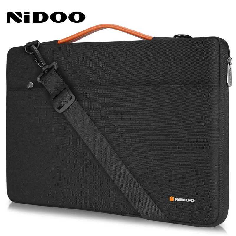 NIDOO Laptop Bag Shoulder Bag Handbag for 13 14 156 Inch Waterproof Notebook Case For Macbook Air M1 M2 Pro ThinkPad BriefcaseT251212