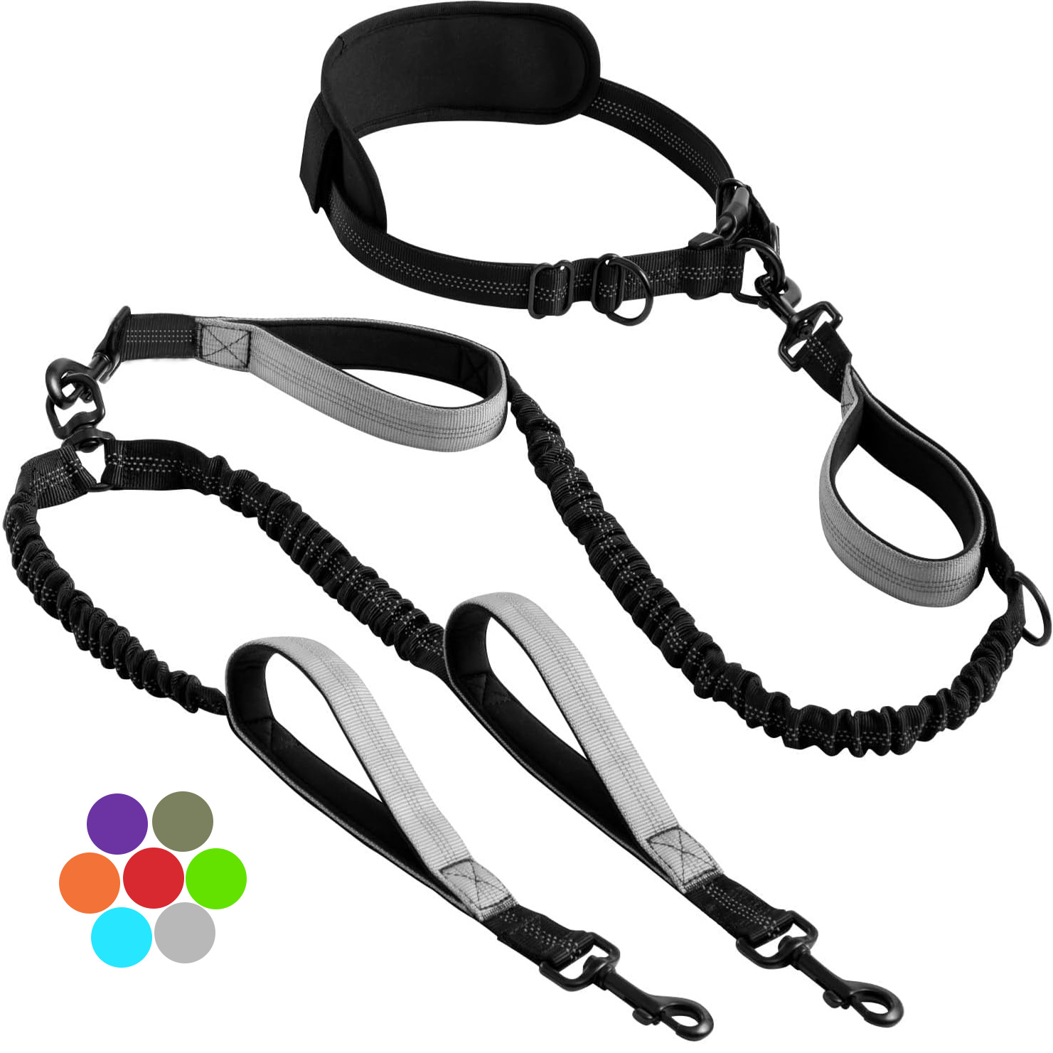 Pet Supplies Sports Running Leash, Multifunctional Anti-Burst Dog Leash