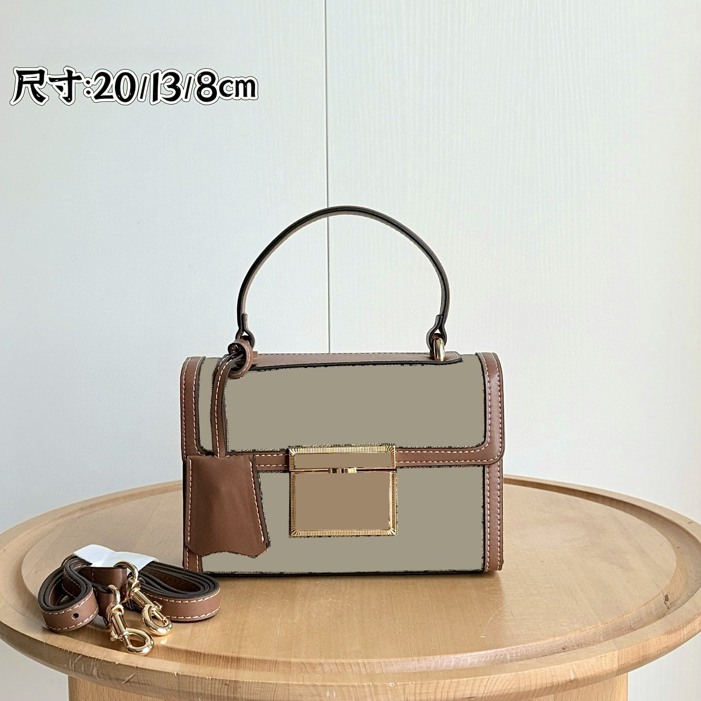 2025 New Alphabet Interwoven Pattern Design Fashionable Versatile Handbag Shoulder Bag