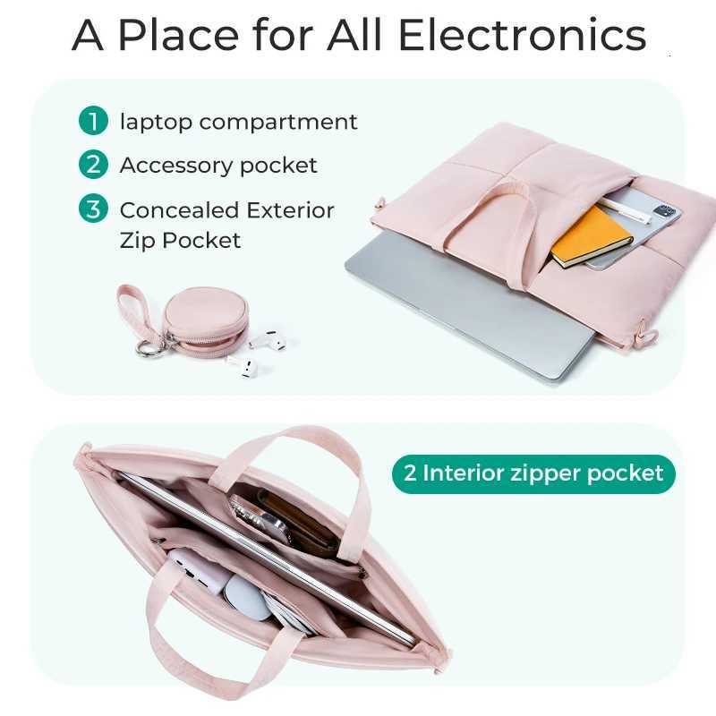 BAGSMART 16in Laptop Bag Shockproof Computer Bag Suitable For MacBook Air Pro Xiaomi Huawei ASUS Notebook CaseT251212