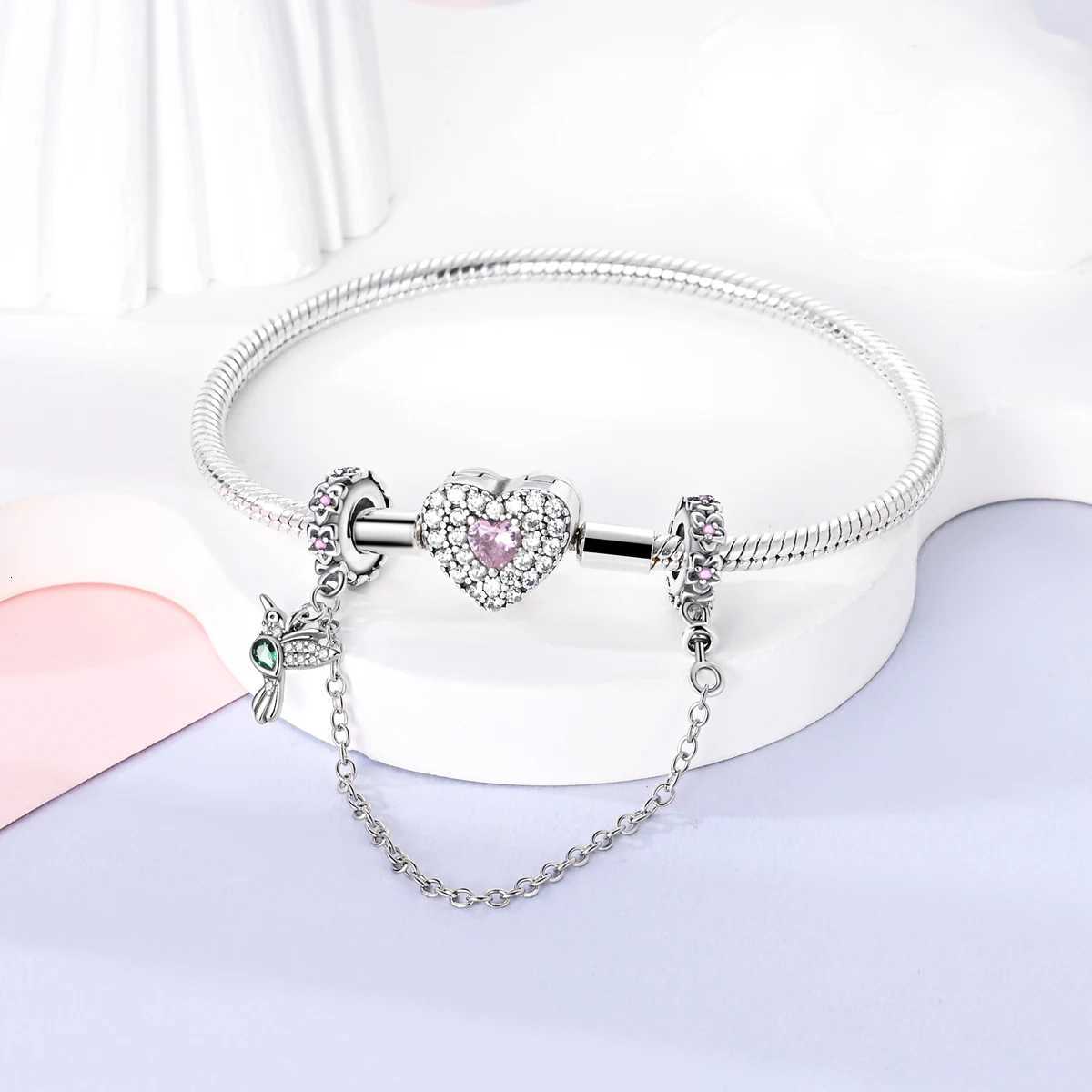 Safety Chain Clasp Clip Charm 925 Sier Moon Star Fit Bracelet DIY For Wan Girl Jewelry Y251212