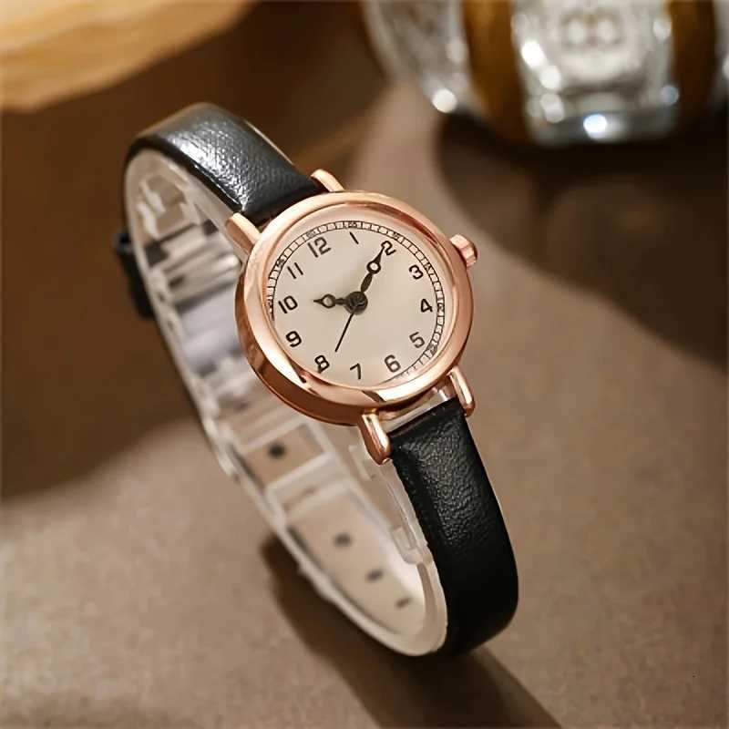 Elegant Small Arabic Dial Women Watches Fashion Leather Band Ladies Quartz Watch Reloj Mujer Girls Clock Gift Y251212