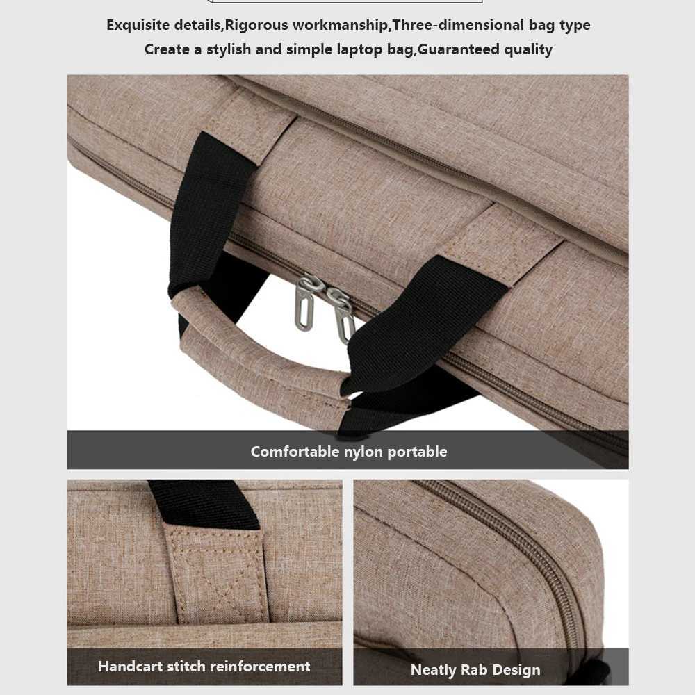 Laptop Bag 133 14 156 173 Inch Notebook Computer Case For Macbook Air Pro 13 Shoulder Handbag Men Women Waterproof BriefcaseT251212