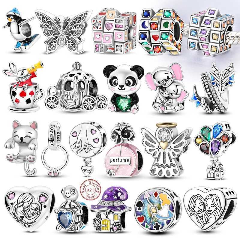 Charms Hot Ss 925 Sterling Sier Charms Beads Fit Bracelet Bangle Bead for Wen Man Girl DIY Fine Jewelry Making Y251212