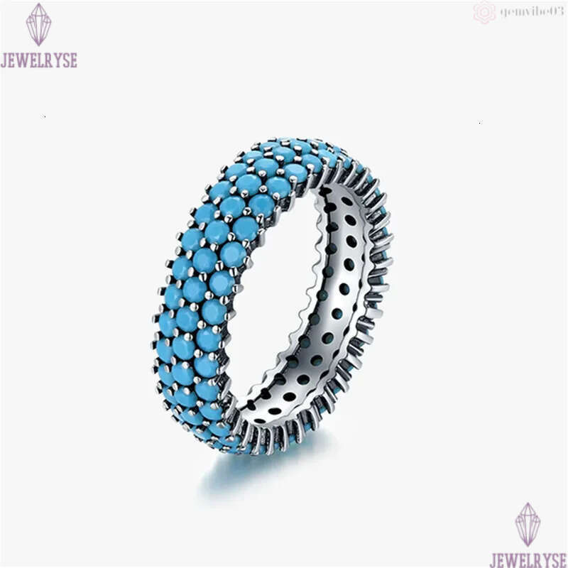 vintage turquoiser ring designer for woman s925 sterling silve party daily outfit luxury band rings womens fashion jewelry travel friend gift box