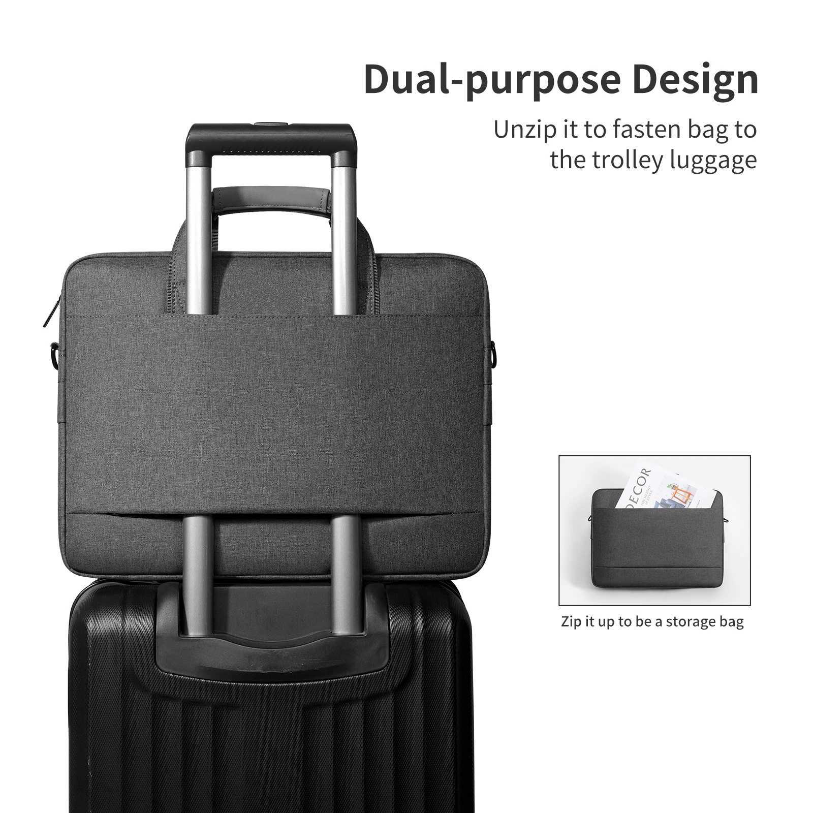 Laptop Bag 156 16 173inch Woman Man Sleeve Case For MacBook M2 Air M1 Pro 133 14 154 Handbag HP DELL XiaoMi Huawei briefcaseT251212