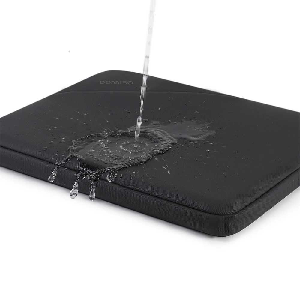 DOMISO 14 156 17 inch Laptop Sleeve Bag Shockproof Protective Carrying Case Water-Resistant Handbag with Accessory PocketT251212