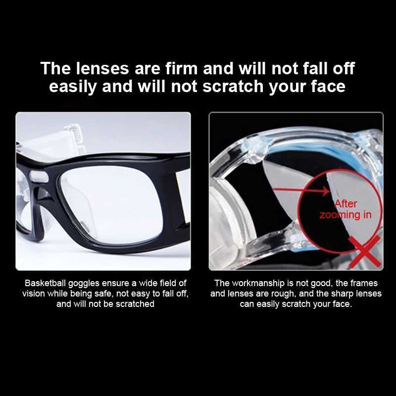 Men WindPROof Football Eyeglasses Outdoor Sports Glasses Soccer Basketball Eye PROtect GoggLEs Resistance Cycling Eyewear G251212