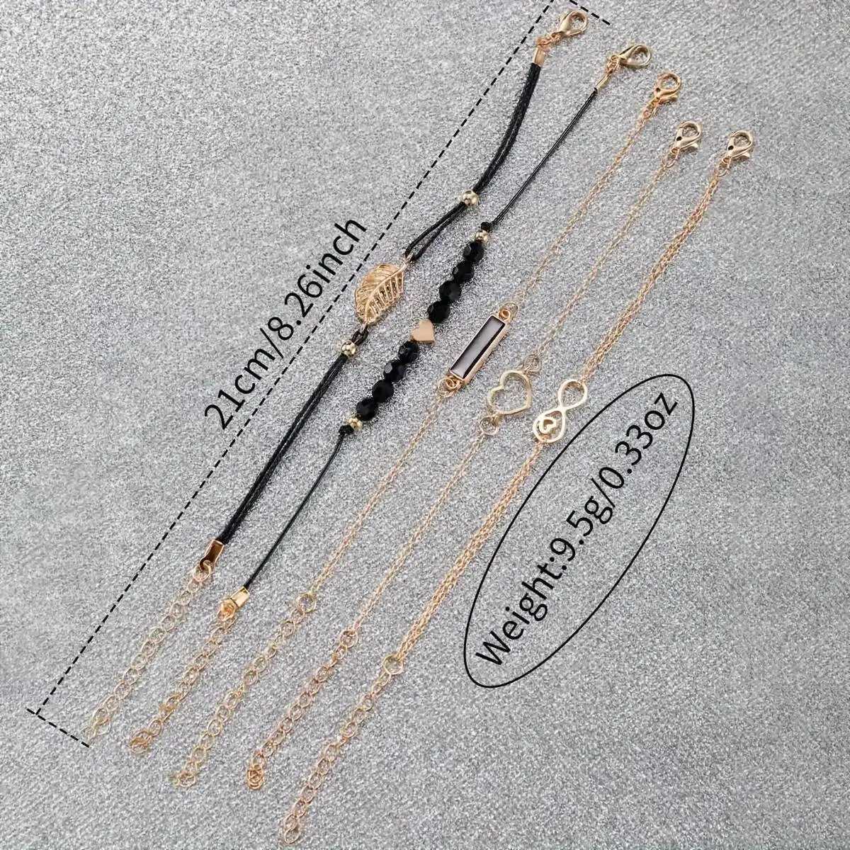 6PCS/Set Fashion Rhinestone Women Watches Leather Str apQuartz Wristwatch Heart Leaf Bracelets SetWithout Box Y251212