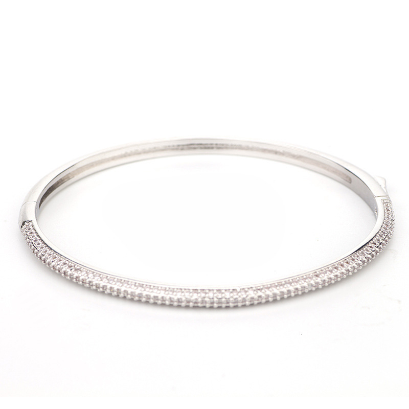 Natural Simple Circle with Rhinestones Women's Bracelet Ring Multi-color Snap Snake Bone Half Circle