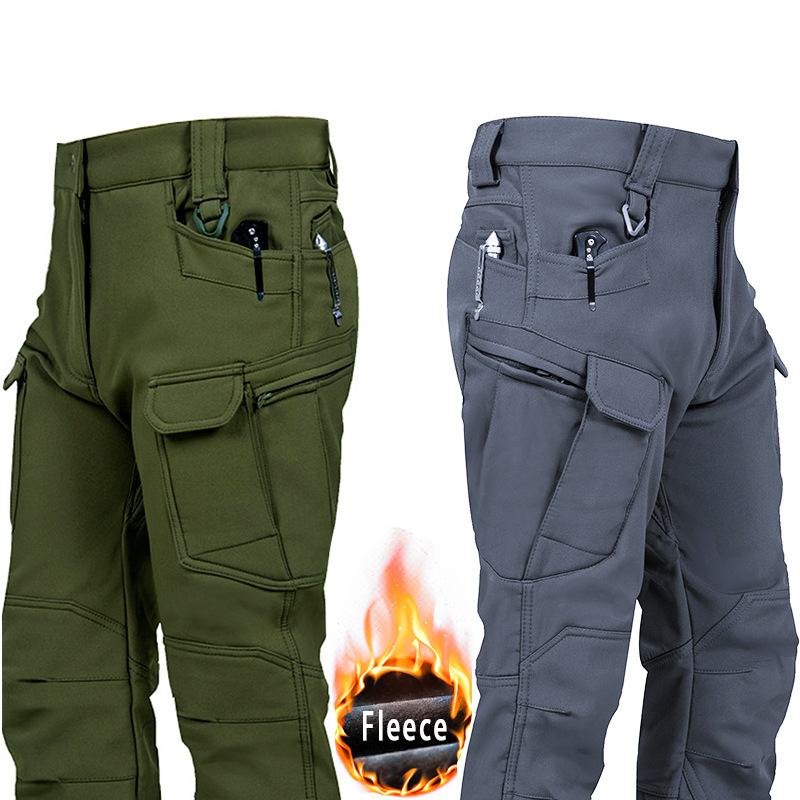 khaki Men's pants designer Work pants plush thick and warm casual pants sports pants High quality men's pants oversized 4XL supplier storm p